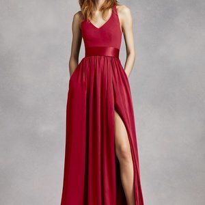 TALL Maroon Bridesmaid/Prom Dress